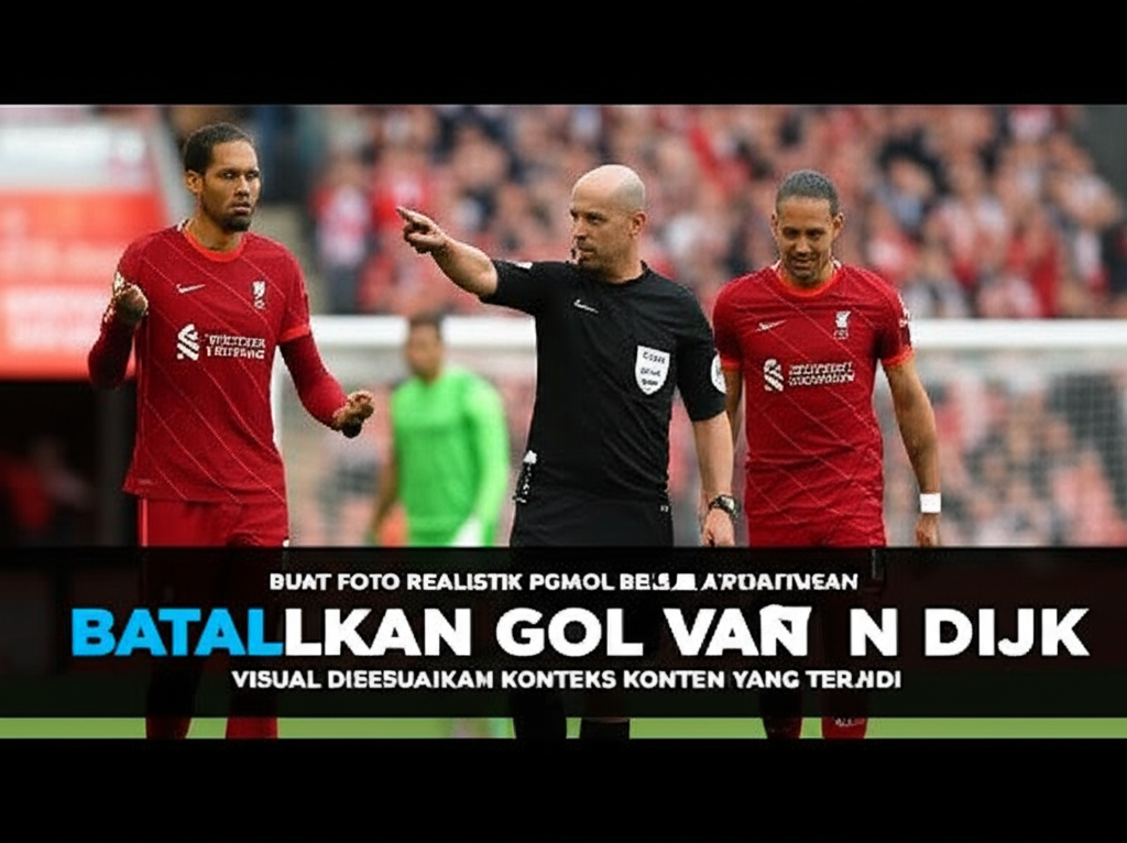 PGMOL Bela Keputusan Wasit: Gol Van Dijk Dibatalkan